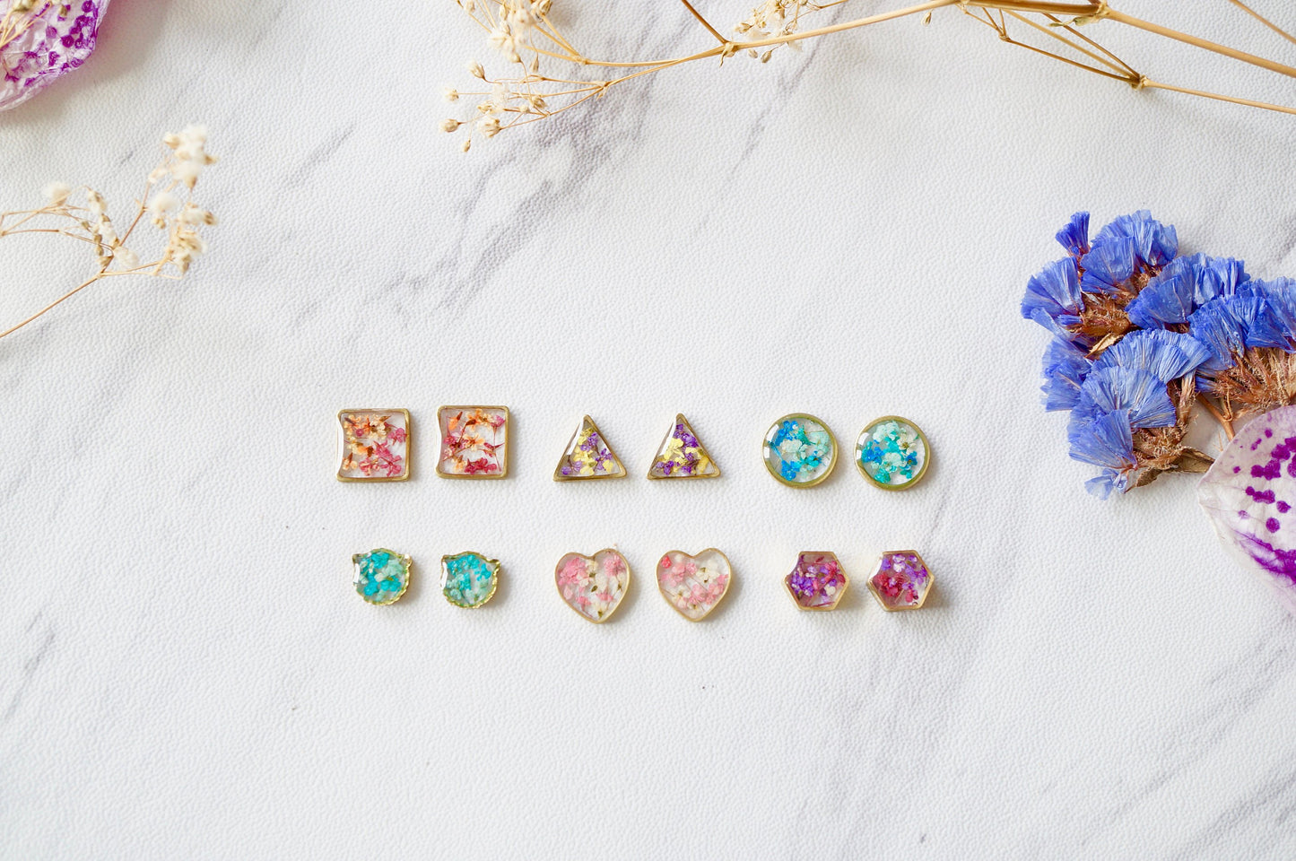 CUSTOM jewelry with your flowers! Real Pressed Flowers - Send us your flowers!