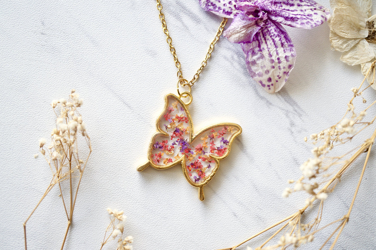 SHIYAO Butterfly Necklace Bling Chain Butterfly India | Ubuy