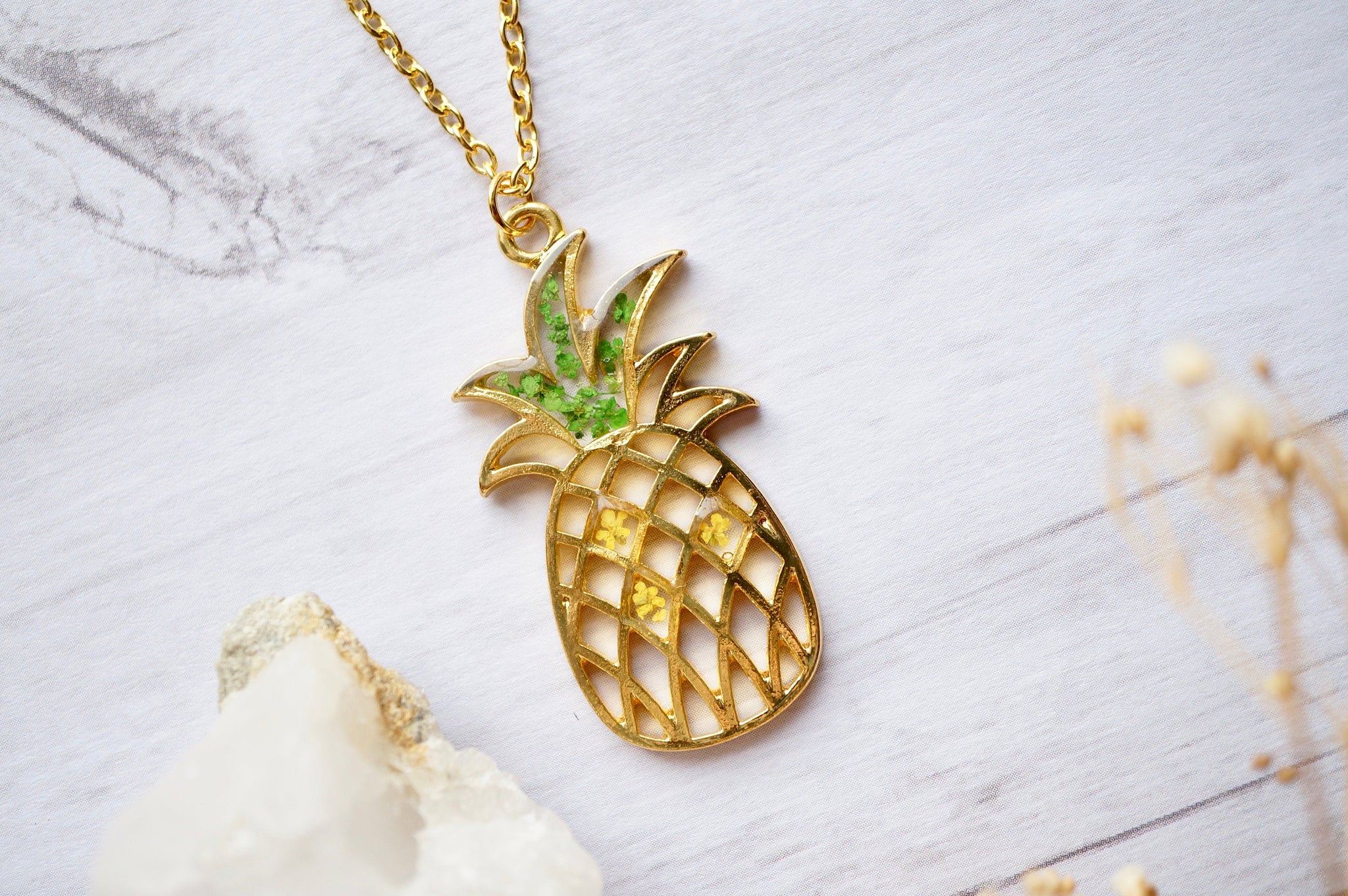 Solid Gold Pineapple Necklace by Joy Everley - From £365 GBP